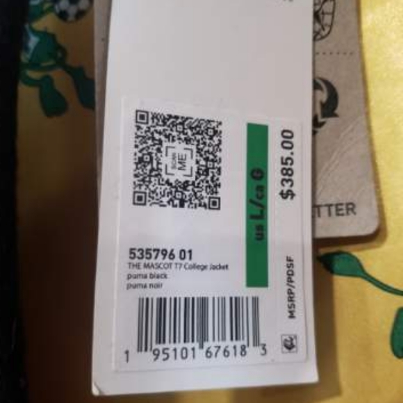 Mens Puma Varsity Jacket Size Large - Picture 9 of 9